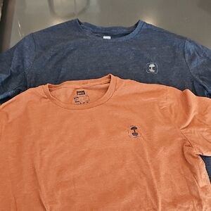 Men's Blue and Orange T-Shirts